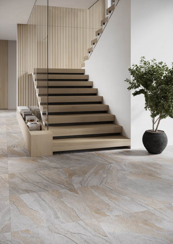 Gres Dune 60 x 60 cm grå mat med struktur 1,44 m²