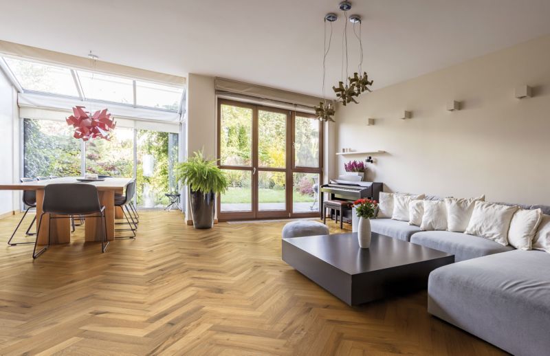 Euroceramika Timeless keramiske gulvfliser 7,5 x 45 cm honning 0,95 m²