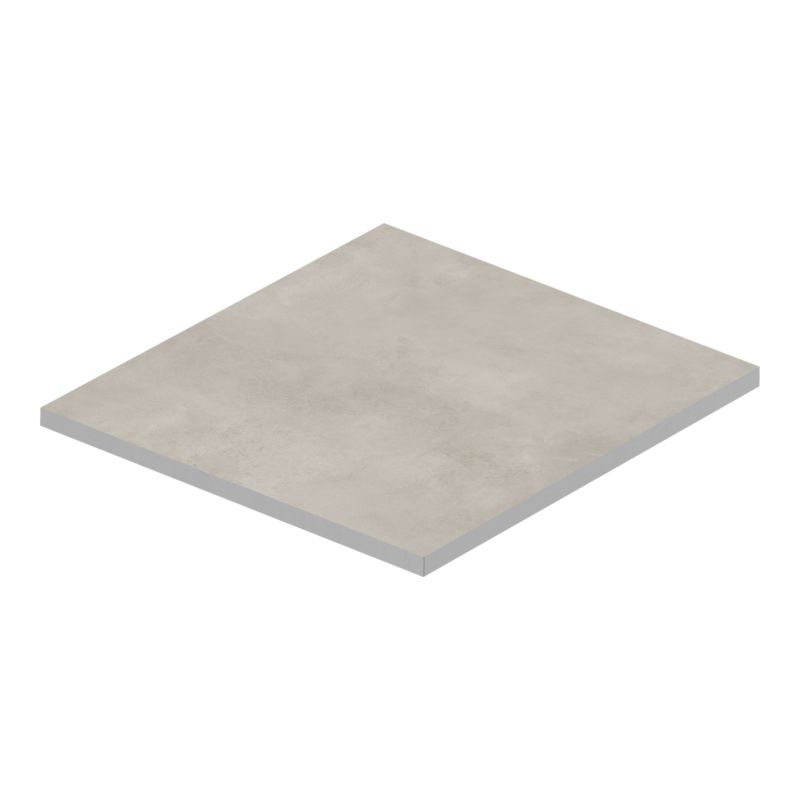 GoodHome Borgia keramiske gulvfliser 60 x 60 cm i blød grå, 0,72 m²