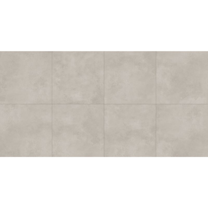GoodHome Borgia keramiske gulvfliser 60 x 60 cm i blød grå, 0,72 m²