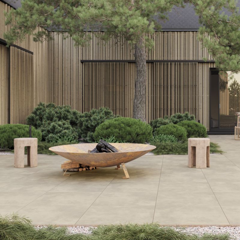 GoodHome Borgia porcelænsfliser 60 x 60 cm taupe 0,72 m²