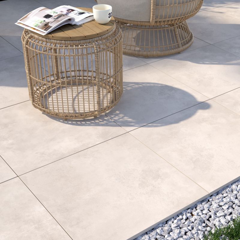 GoodHome Borgia porcelænsfliser 60 x 60 cm taupe 0,72 m²