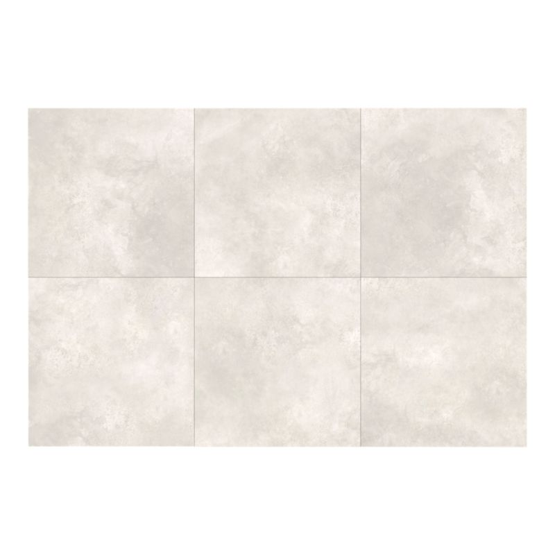 GoodHome Borgia porcelænsflise 60 x 60 cm hvid 0,72 m²