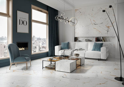 Izium porcelænsfliser 60 x 120 cm hvid 1,44 m²