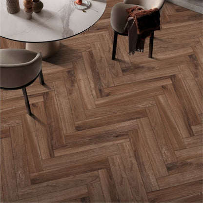 Gres Jolla 10 x 60 cm brun 0,86 m²