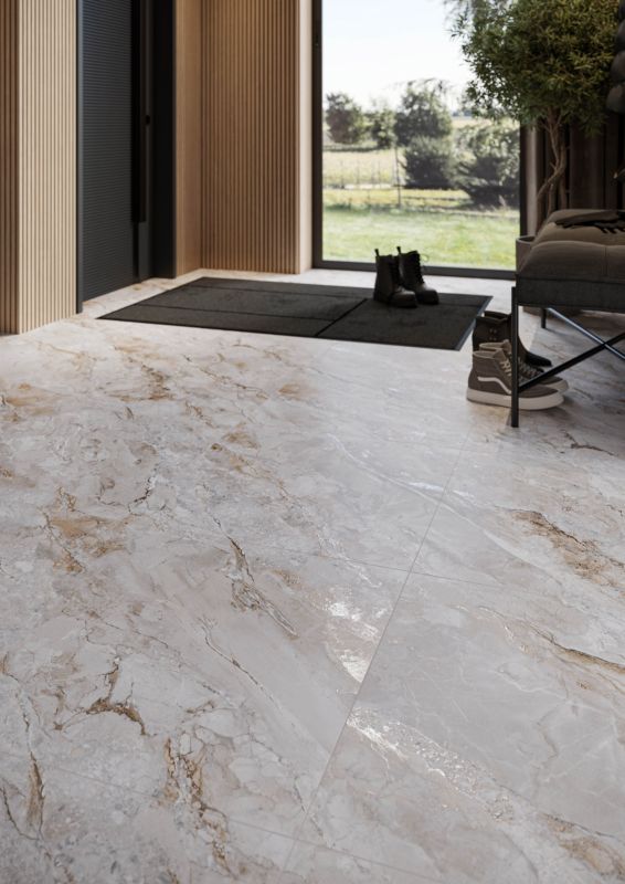Livingstone keramiske gulvfliser 60 x 60 cm beige mat