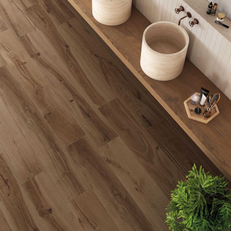 Frostbestandig Daring porcelænsflise 24 x 120 cm nut 1,16 m²
