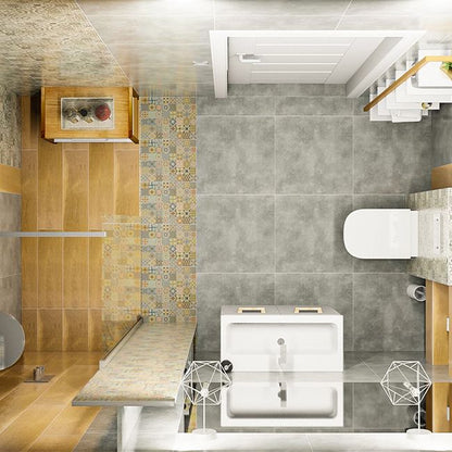 Frostbestandig deco heritage porcelænsflise 32 x 62,5 cm mix 1 m²