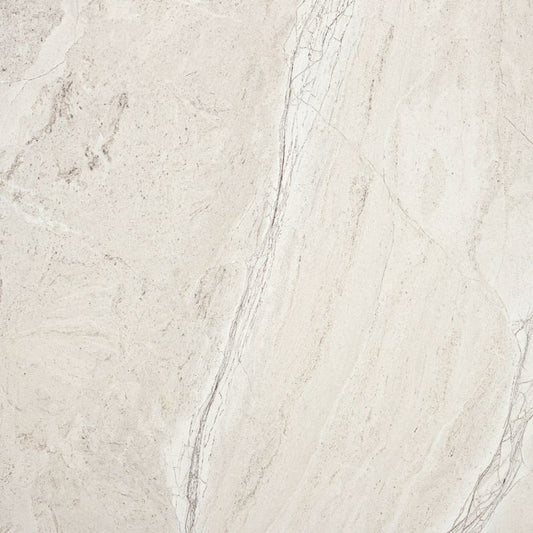Frostsikker Earth Song porcelænsflise 60 x 60 cm hvid 1,08 m²