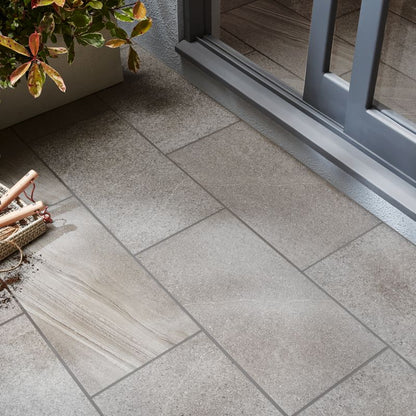 Frostbestandig gres English Stone GoodHome 29,8 x 59,8 cm greige 1,25 m²