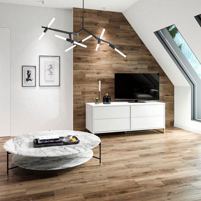 Frostbestandig Greenwood porcelænsflise 14,8 x 89,8 cm beige 1,2 m²
