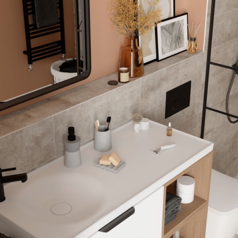 Frostbestandig klinker Konkrete GoodHome 29,7 x 59,8 cm grå 1,24 m²