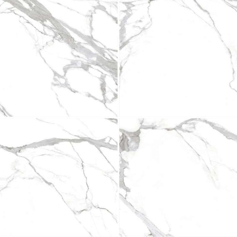 Frostbestandig Nisida Slim porcelænsflise 60 x 120 cm hvid 2,16 m²