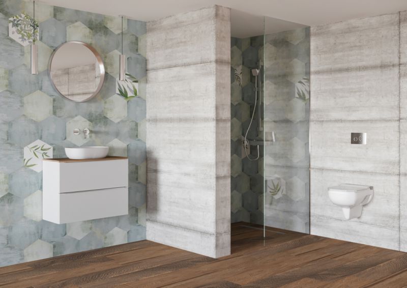 Frostbestandig Oasis Aquamarine porcelænsflise 28,5 x 33 cm 1 m²