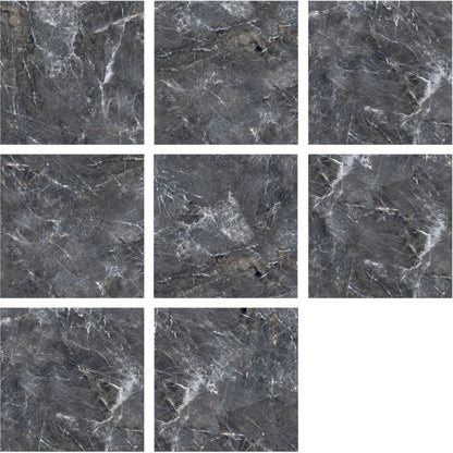 Frostbestandig porcelænsflise Olimpia 60 x 60 cm sort 1,44 m²