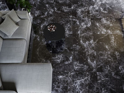 Frostbestandig poleret Monteo Ceramstic klinke 60 x 60 cm mørk 1,44 m²