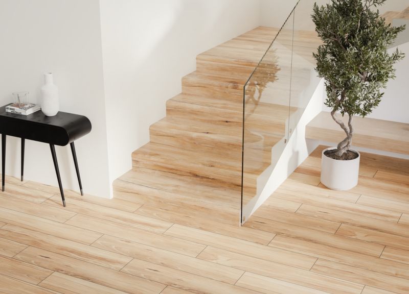 Frostbestandig porcelænsflise Pont 19,3 x 120 cm beige 1,16 m²
