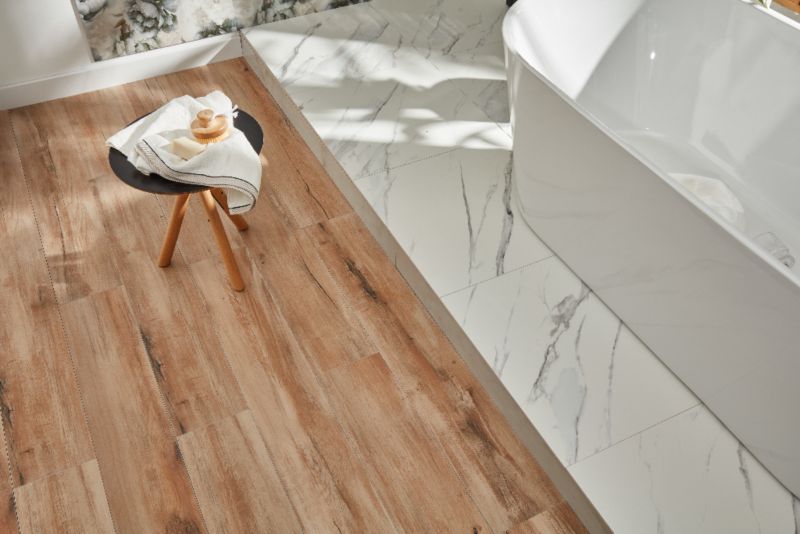Frostbestandig porcelænsflise Pont 19,3 x 120 cm okker 1,16 m²