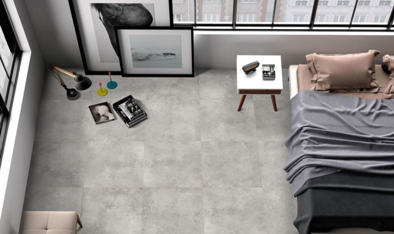 Frostbestandig Porto Lapatto porcelænsflise 59,6 x 59,6 cm gris 1,44 m²