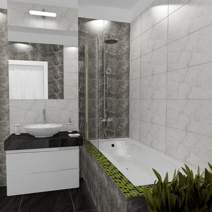 Frostbestandig glaseret Athena-gulvflise 61 x 61 cm bianco 1,49 m²