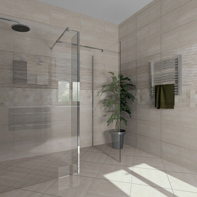 Frostbestandig glaseret Augusto-gulvflise 45 x 45 cm beige 1,82 m²