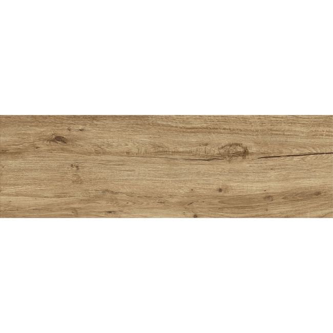 Frostbestandig glaseret porcelænsflise Boxwood GoodHome 18,5 x 59,8 cm brun 1 m²