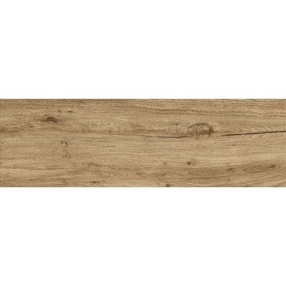 Frostbestandig glaseret porcelænsflise Boxwood GoodHome 18,5 x 59,8 cm brun 1 m²