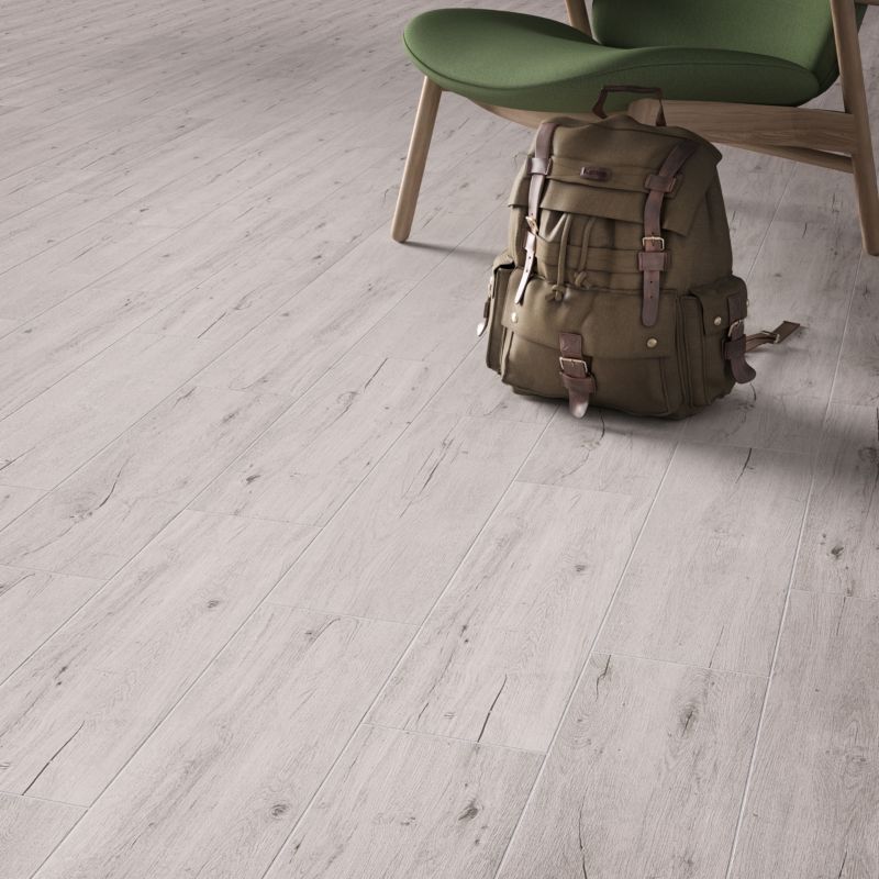 Frostbestandig glaseret porcelænsflise Boxwood GoodHome 18,5 x 59,8 cm grå 1 m²