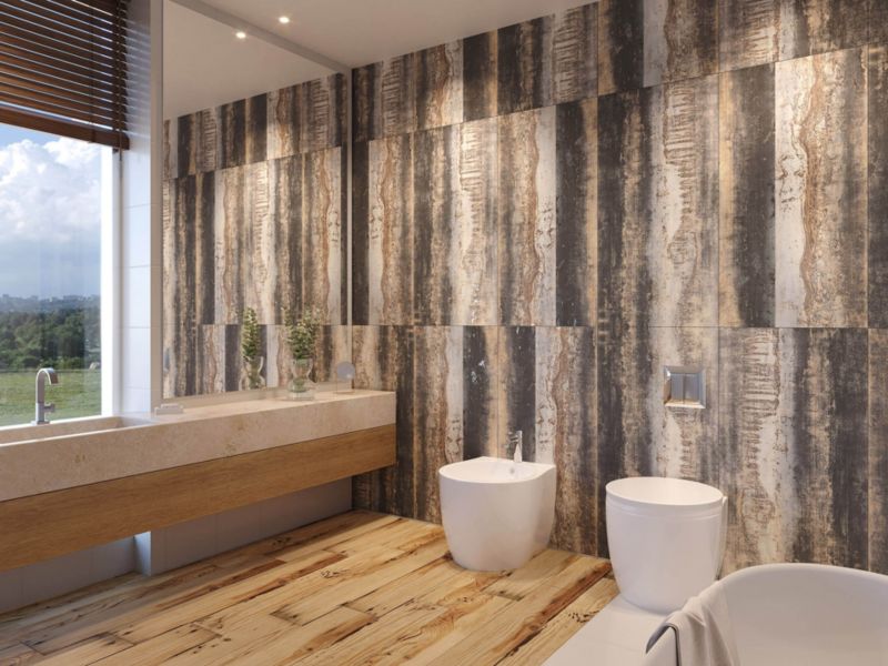 Frostsikker glaseret Brownstone-gulvflise 60 x 120 cm, 1,44 m²