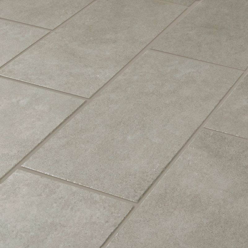 Frostbestandig glasert porcelænsflise Burgundy GoodHome 29,8 x 59,8 cm grå 1,25 m²