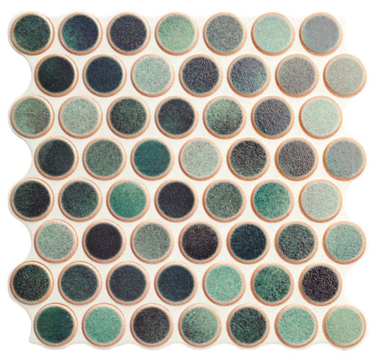 Frostsikker glaseret klinke Dakhla 31 x 31 cm aqua 0,86 m²