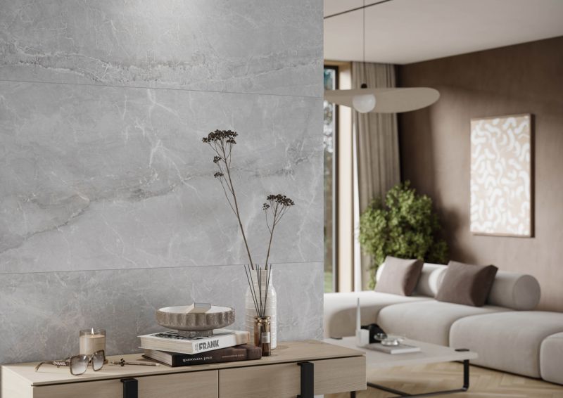 Empire frostbestandig glasert gresflis 59,85 x 119,85 cm grå 1,43 m²