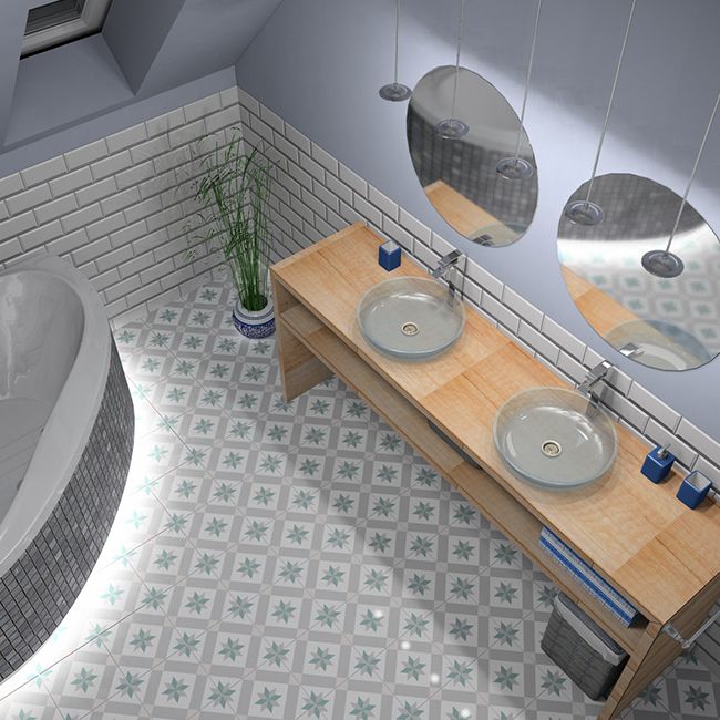 Frostbestandig glaseret Etienne porcelænsflise 60 x 60 cm greige 1,44 m²