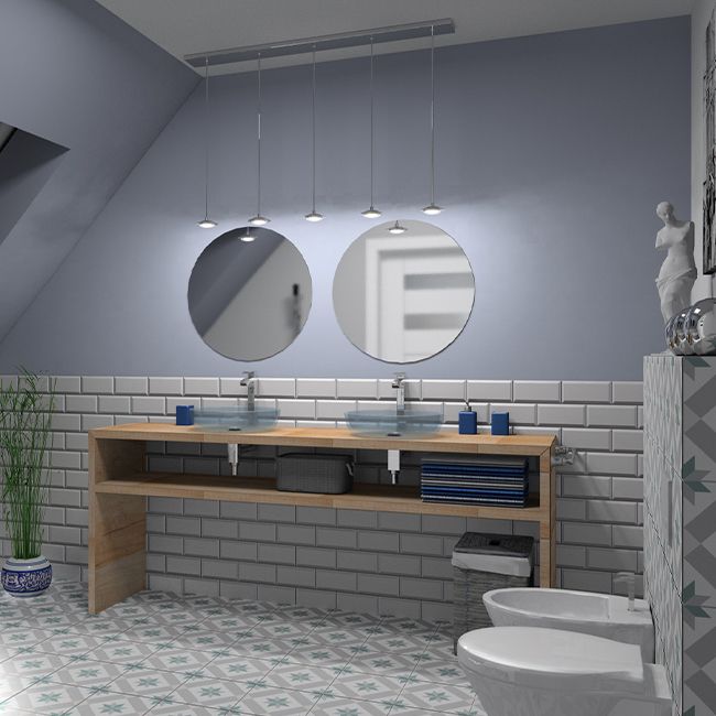 Frostbestandig glaseret Etienne porcelænsflise 60 x 60 cm greige 1,44 m²