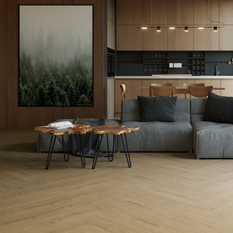 Frostbestandig glasert Goro GoodHome gresflise 20 x 120 cm beige 1,2 m²
