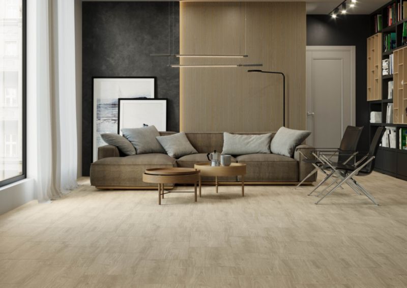 Frostbestandig glasert Goro GoodHome gresflise 20 x 120 cm brun 1,2 m²