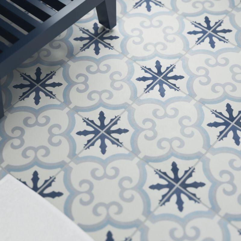 Frostbestandig glasurbelagt Hydrolic Callis klinker 3 20 x 20 cm blå 1 m²