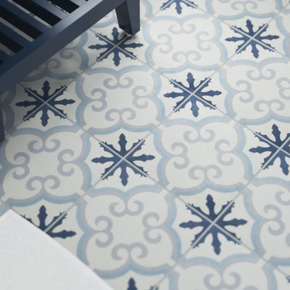 Frostbestandig glasurbelagt Hydrolic Callis klinker 3 20 x 20 cm blå 1 m²