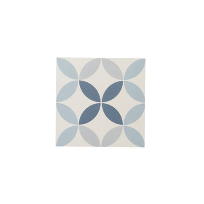 Frostbestandig glaseret porcelænsflise Hydrolic Design 1 Colours 20 x 20 cm cirkel 1 blå 1 m²