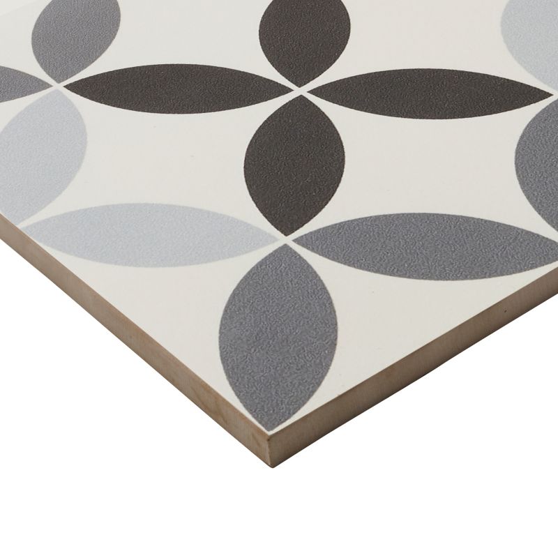 Frostbestandig glasert porcelænsflise Hydrolic Design 4 Colours 20 x 20 cm circle4 b&w 1 m²