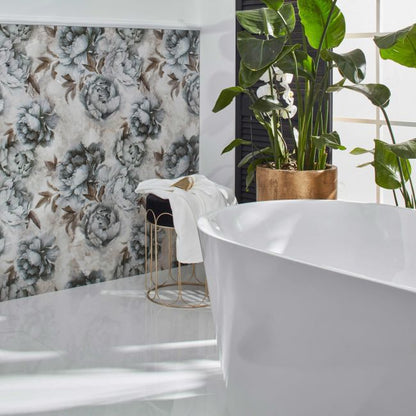 Frostbestandig glasert gres Kaparis 59,7 x 119,7 cm blomst 1,43 m²