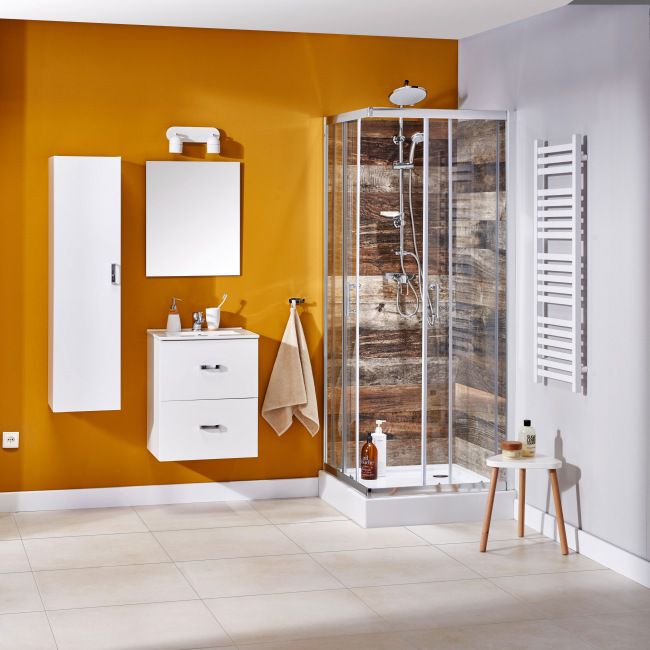 Frostbestandig glaseret klinke Konkrete GoodHome 59,8 x 59,8 cm ivory 1,07 m²