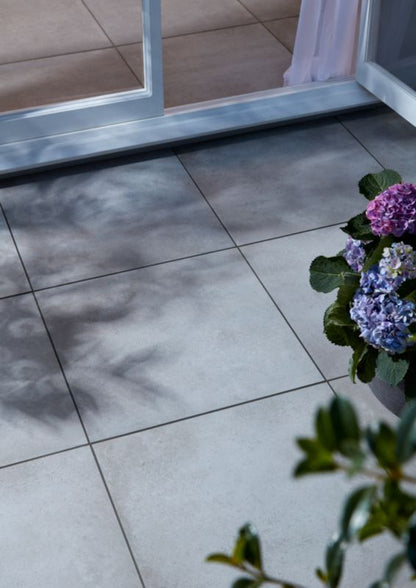 Frostbestandig glaseret klinkegulv Kontai GoodHome 60 x 60 cm grå 1,08 m²