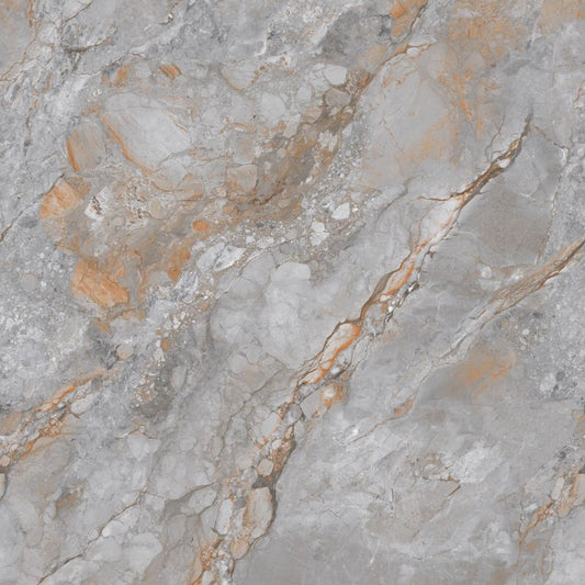Frostbestandig glasert Livingstone keramisk gulvflise 60 x 60 cm grå mat