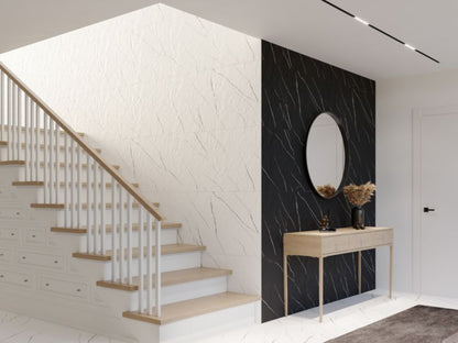 Frostbestandig glaseret porcelænsflise Mavros Slate 60 x 120 cm hvid 1,44 m²
