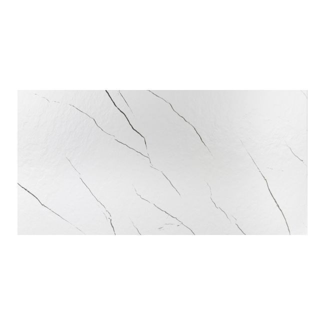 Frostbestandig glaseret porcelænsflise Mavros Slate 60 x 120 cm hvid 1,44 m²