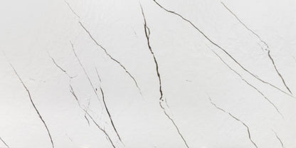 Frostbestandig glaseret porcelænsflise Mavros Slate 60 x 120 cm hvid 1,44 m²