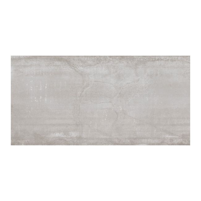 Frostbestandig glaseret metal-gulvflise 60 x 120 cm sølv 1,44 m²