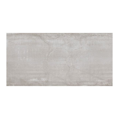 Frostbestandig glaseret metal-gulvflise 60 x 120 cm sølv 1,44 m²