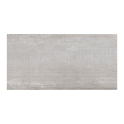 Frostbestandig glaseret metal-gulvflise 60 x 120 cm sølv 1,44 m²